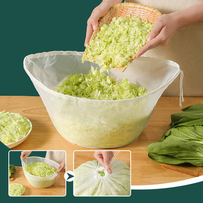 🥬Large 180-Mesh Vegetable & Soy Milk Straining Bag – Easy Squeeze & Reusable🍀
