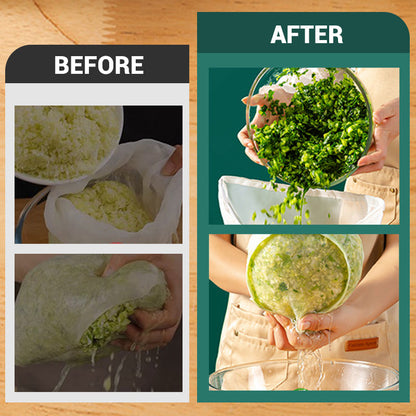 🥬Large 180-Mesh Vegetable & Soy Milk Straining Bag – Easy Squeeze & Reusable🍀