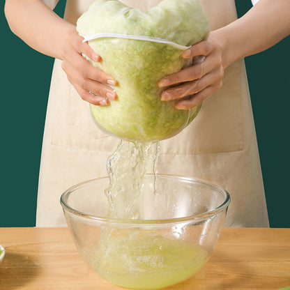 🥬Large 180-Mesh Vegetable & Soy Milk Straining Bag – Easy Squeeze & Reusable🍀