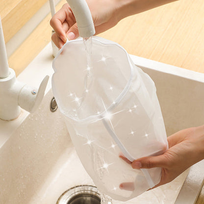 🥬Large 180-Mesh Vegetable & Soy Milk Straining Bag – Easy Squeeze & Reusable🍀