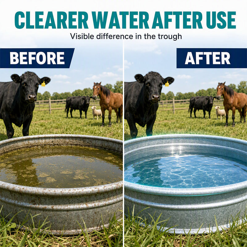 Fast-Dissolving Livestock Water Tank Cleaning Tablets🍀