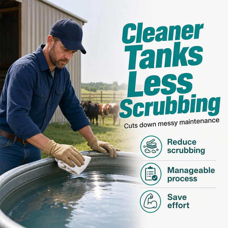 Fast-Dissolving Livestock Water Tank Cleaning Tablets🍀