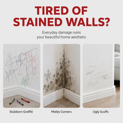 ⏰Limited-Time Buy1Get1Free ✨ Waterproof Wall Repair Paste (Includes Mini Roller Brush) 🧱 Easily Repair Wall Cracks, Mold, and Paint Damage