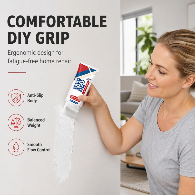 ⏰Limited-Time Buy1Get1Free ✨ Waterproof Wall Repair Paste (Includes Mini Roller Brush) 🧱 Easily Repair Wall Cracks, Mold, and Paint Damage