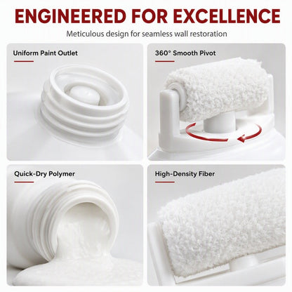 ⏰Limited-Time Buy1Get1Free ✨ Waterproof Wall Repair Paste (Includes Mini Roller Brush) 🧱 Easily Repair Wall Cracks, Mold, and Paint Damage