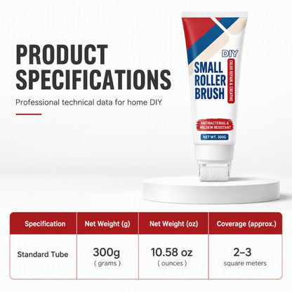 ⏰Limited-Time Buy1Get1Free ✨ Waterproof Wall Repair Paste (Includes Mini Roller Brush) 🧱 Easily Repair Wall Cracks, Mold, and Paint Damage
