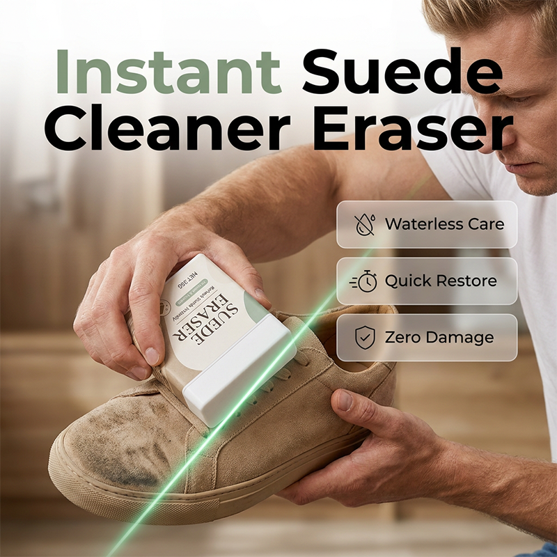 🥳2026 HOT SALE🥳💞50K+ SOLD! 👟✨ 50% OFF! Suede Eraser Cleaner – waterless, removes scuffs & dirt from suede, nubuck, shoes & bags. Quick & easy! 🧽❄️