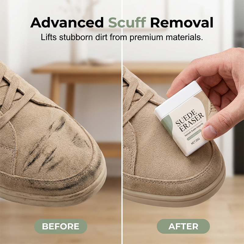 🥳2026 HOT SALE🥳💞50K+ SOLD! 👟✨ 50% OFF! Suede Eraser Cleaner – waterless, removes scuffs & dirt from suede, nubuck, shoes & bags. Quick & easy! 🧽❄️