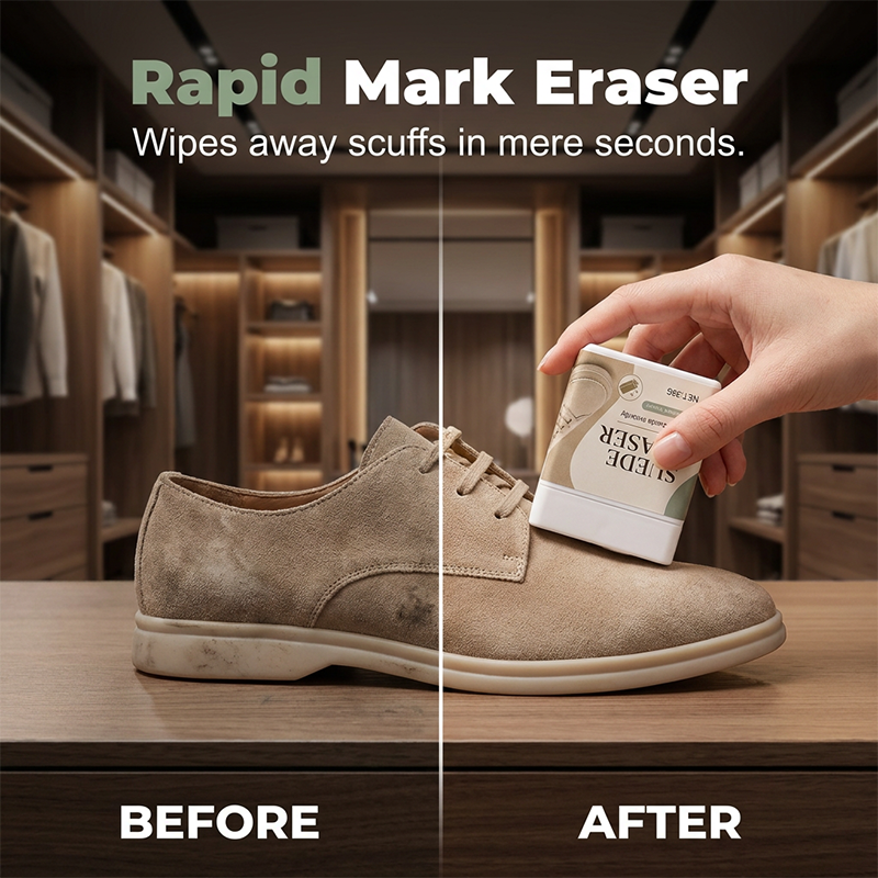 🥳2026 HOT SALE🥳💞50K+ SOLD! 👟✨ 50% OFF! Suede Eraser Cleaner – waterless, removes scuffs & dirt from suede, nubuck, shoes & bags. Quick & easy! 🧽❄️