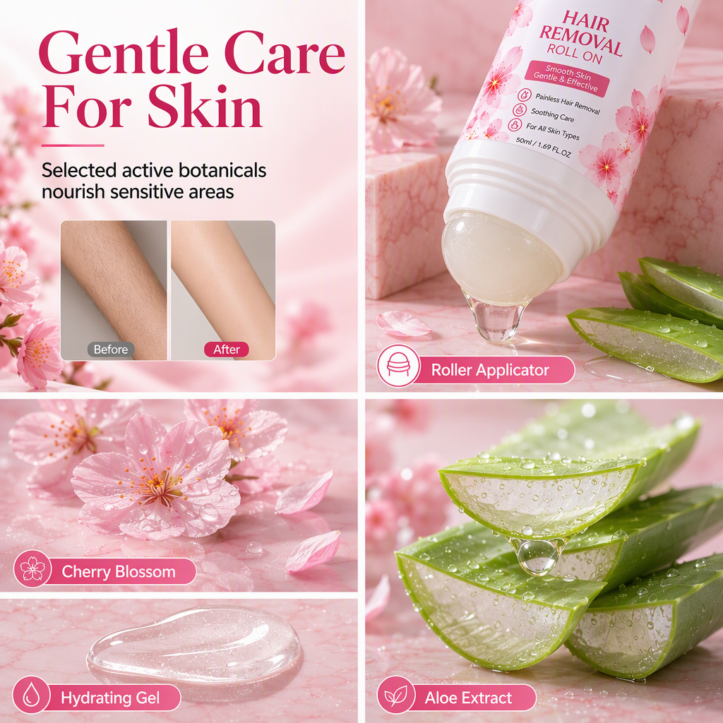 Gentle Smooth Roll-On Body Hair Removal❄️