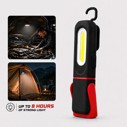 Rechargeable COB LED Work Light – Magnetic Base & 360° Rotation
