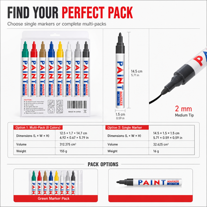 Fast Dry Waterproof Paint Pen for Tires