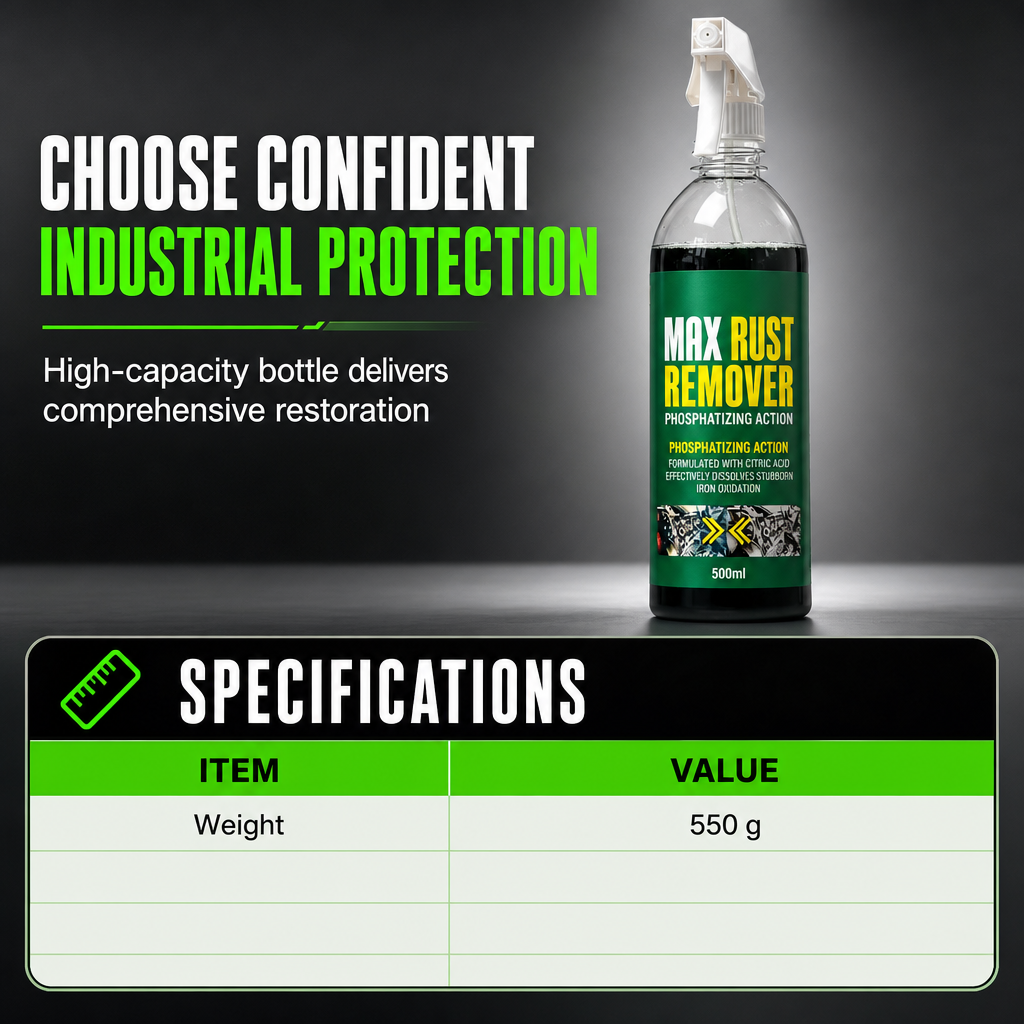 🔧 LIMITED-TIME 50% OFF! 💨 3 in 1 Rust Remover & Phosphating Agent – Degrease, Remove Rust, Anti-Rust  ⏳