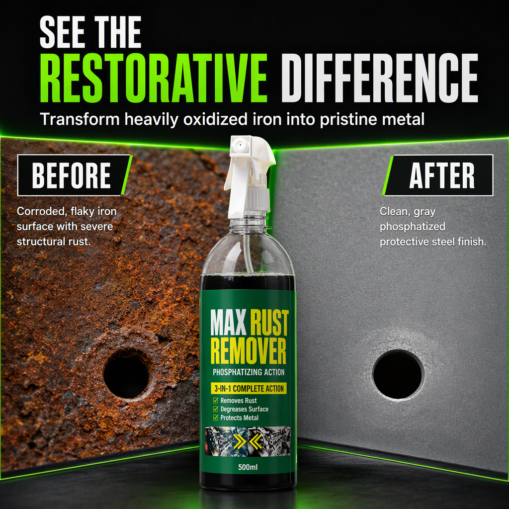 🔧 LIMITED-TIME 50% OFF! 💨 3 in 1 Rust Remover & Phosphating Agent – Degrease, Remove Rust, Anti-Rust  ⏳