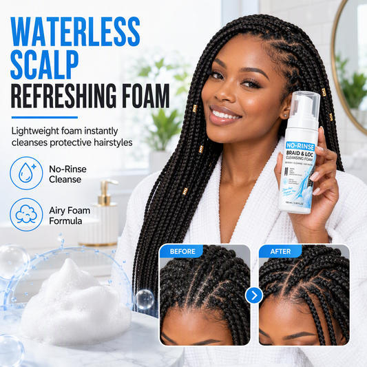 Wasserfreier Reinigungsschaum für Dreadlocks und Braids