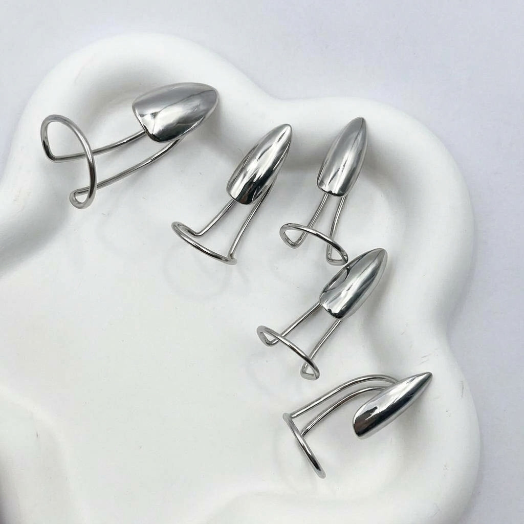 💍Metal Fingertip Nail Ring ✨Fashion Nail Jewelry Accessory