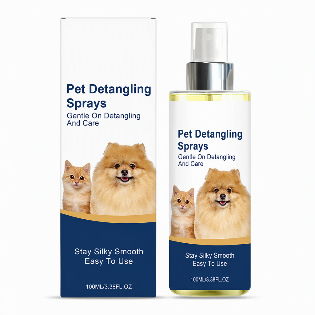 Ontklittende en gladmakende spray voor dierenharen