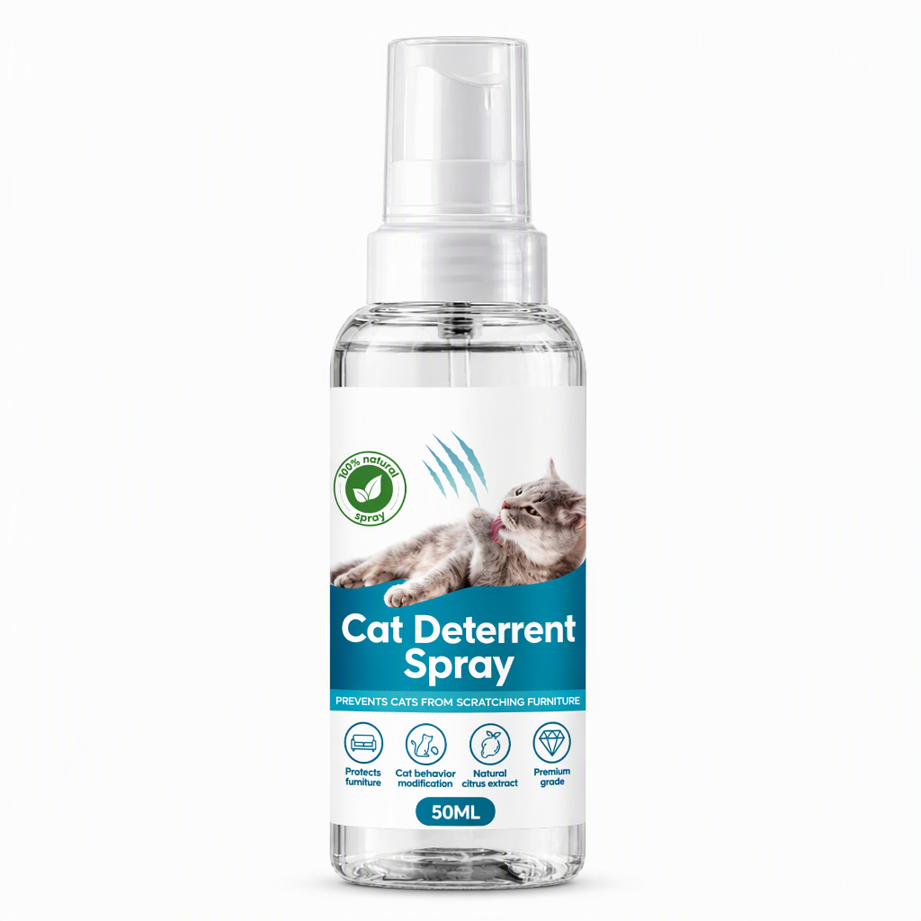 🐱 LIMITED-TIME 50% OFF! ✨ Citrus Cat Scratch Deterrent Spray – 100ml, Stop Cats Scratching Furniture 🧴
