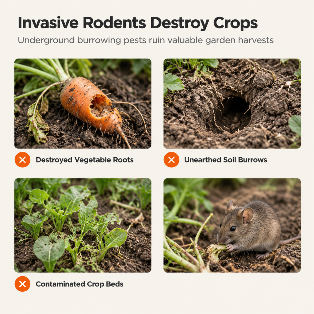 ☀️ Solar-Powered Garden Rodent Deterrent – Cat Sound Device❄️