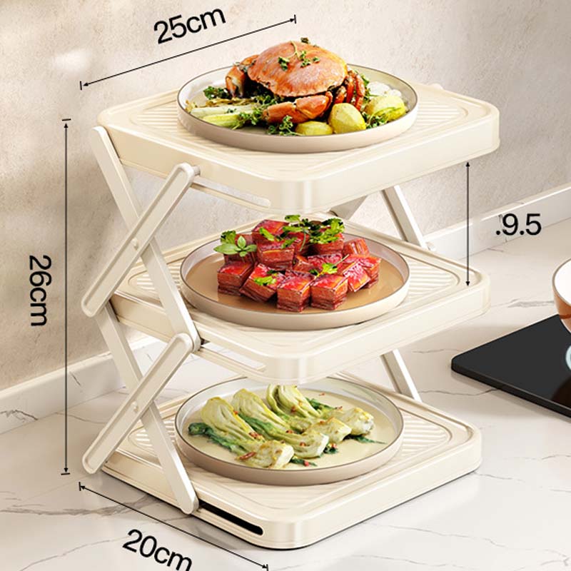 🍽️ 50% OFF NOW! 📦 4-Tier Bowl Storage Rack – Foldable, Stable & Maximizes Your Kitchen Space
