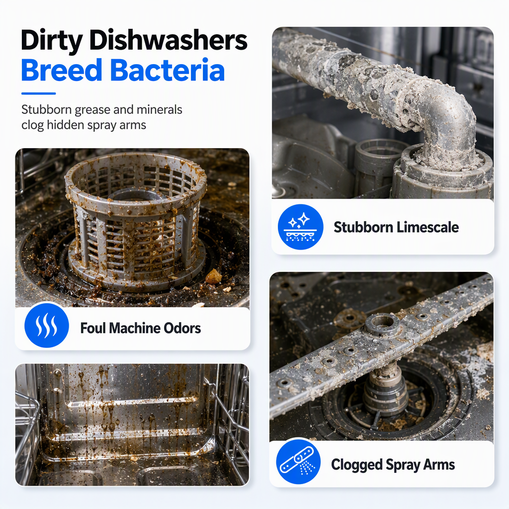 Dishwasher Deep Cleaning Liquid for Grease and Limescale Removal🍀