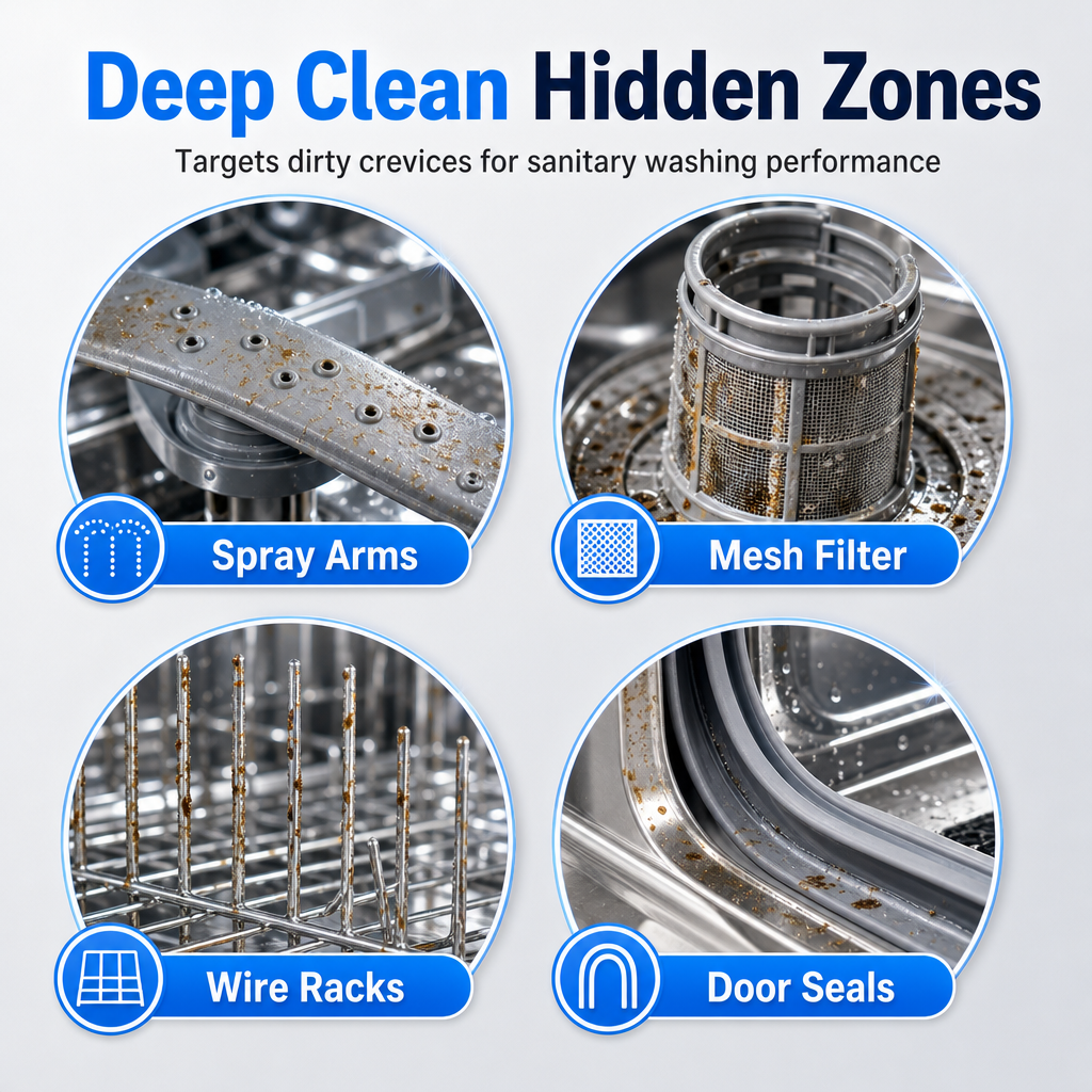 ✨ Dishwasher Deep Cleaner – Removes Grease & Limescale🍀