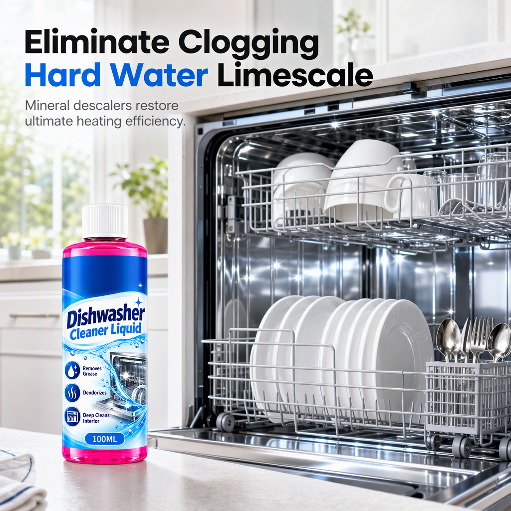 Dishwasher Deep Cleaning Liquid for Grease and Limescale Removal🍀
