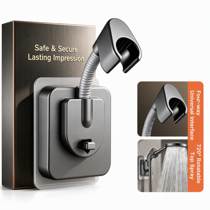 🚿 No-Drill Shower Head Holder – Flexible Arm & Adjustable Angles❄️