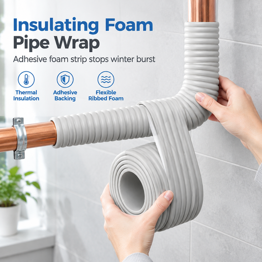 Adhesive Pipe Insulation Wrap Outdoor Winter Anti Freeze Thermal Foam Sleeve for Water and Solar Pipes⏳