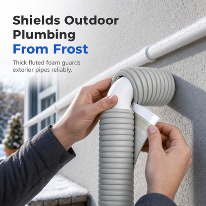 Adhesive Pipe Insulation Wrap Outdoor Winter Anti Freeze Thermal Foam Sleeve for Water and Solar Pipes⏳