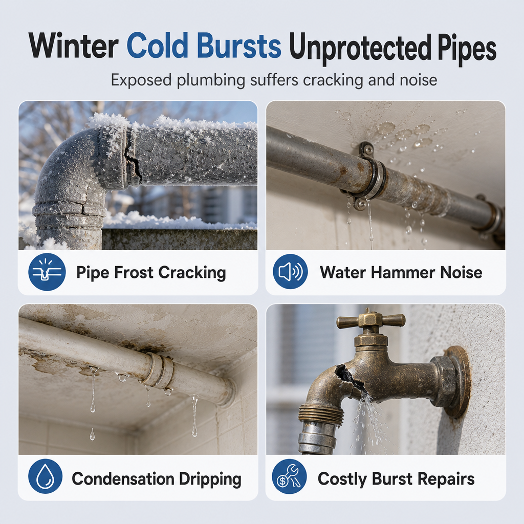❄️ Self-Adhesive Foam Pipe Insulation Wrap – Easy Peel & Stick ❄️