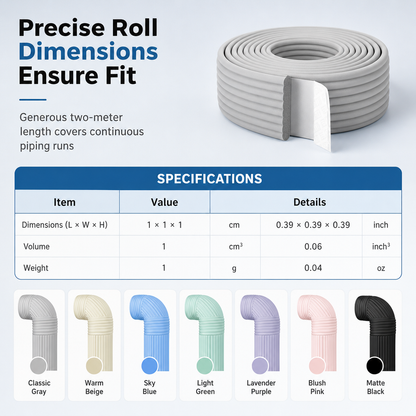 Adhesive Pipe Insulation Wrap Outdoor Winter Anti Freeze Thermal Foam Sleeve for Water and Solar Pipes⏳