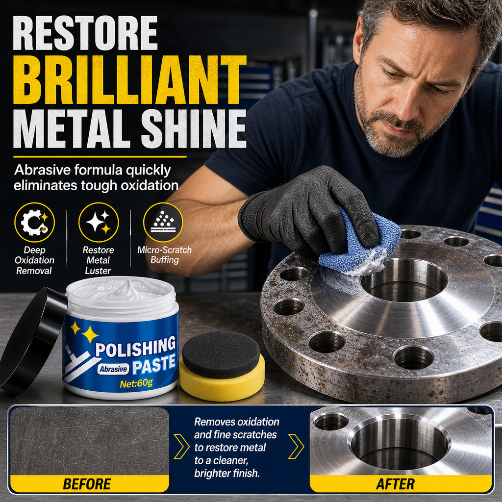 ✨ Metal Polishing Paste with Sponge⏳