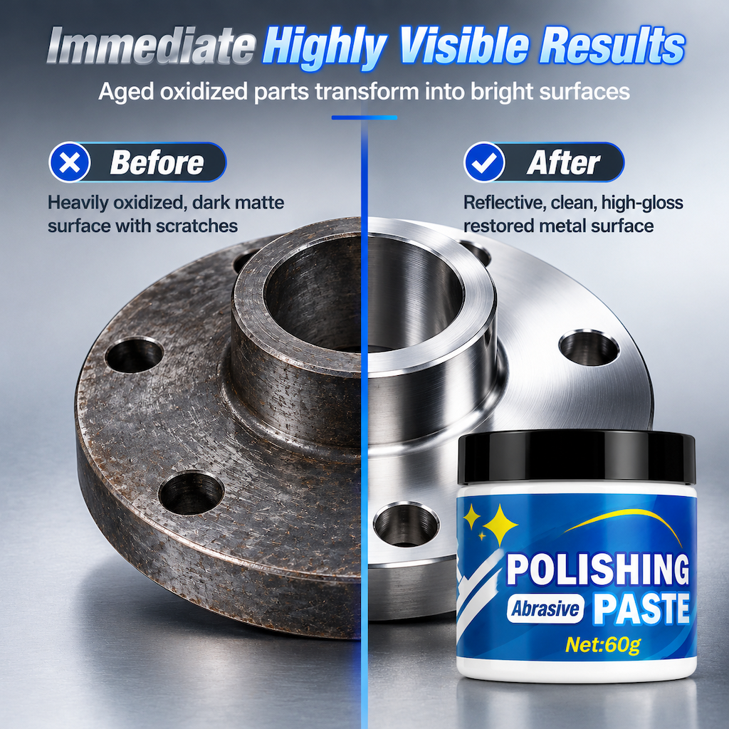 ✨ Metal Polishing Paste with Sponge⏳