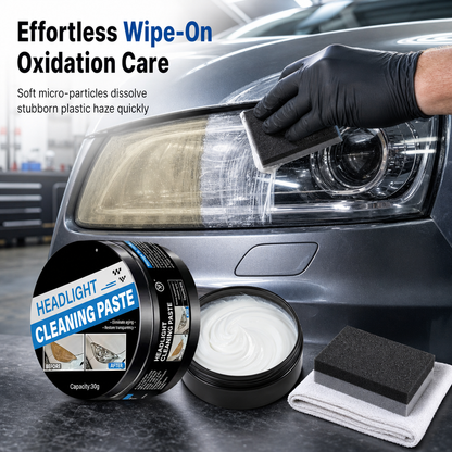 🚗Car Headlight Restoration Paste and Polishing Cream for Removing Oxidation Yellowing and Haziness⏳