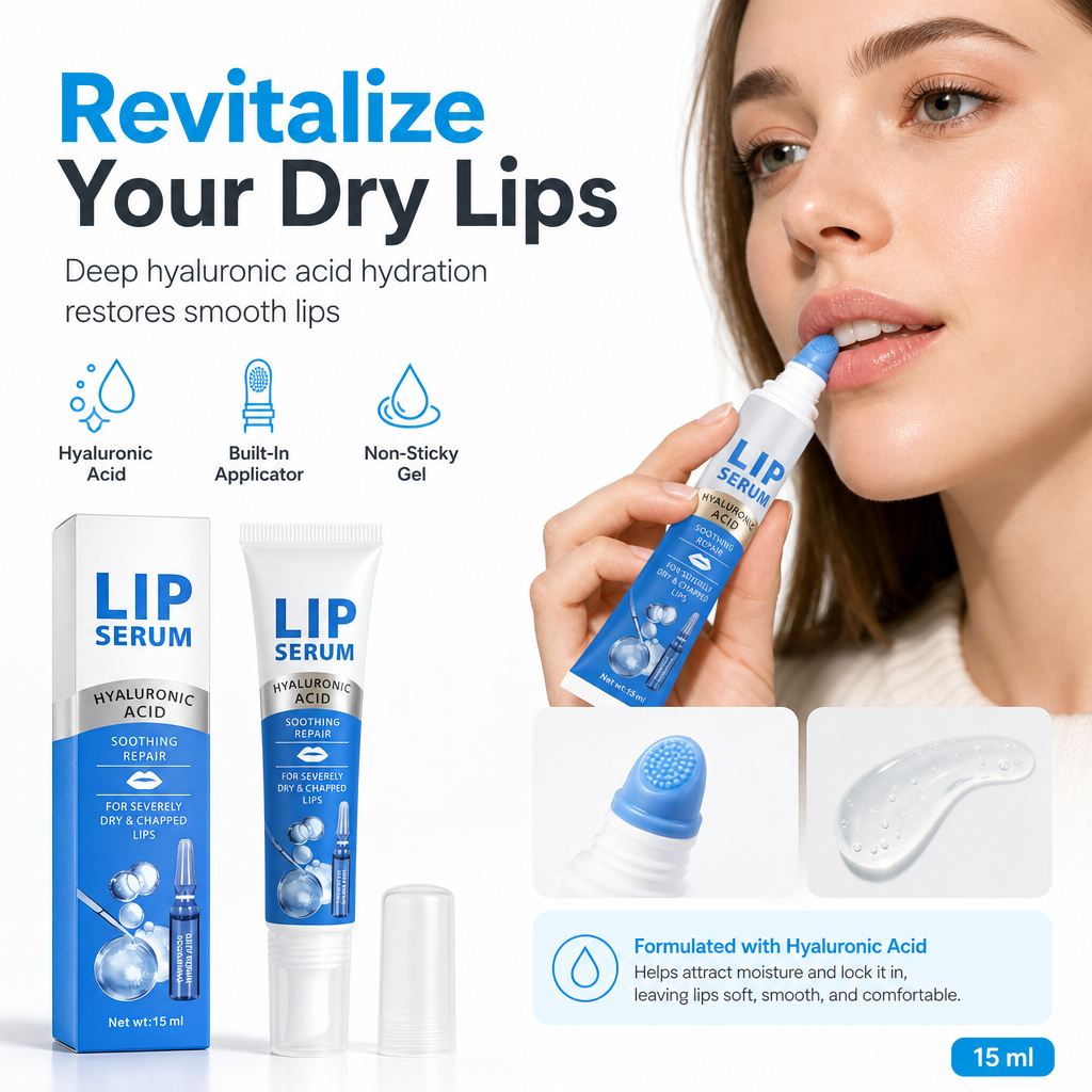 Moisturizing Lip Balm Serum for Hydrating Lip Care and Reducing Lip Lines 15ml⏳