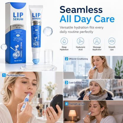 Moisturizing Lip Balm Serum for Hydrating Lip Care and Reducing Lip Lines 15ml⏳