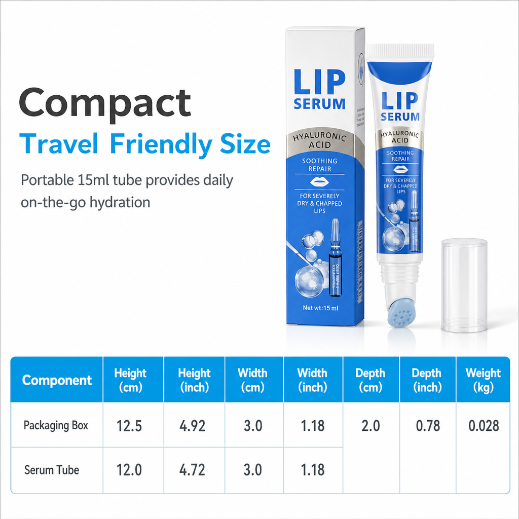 Moisturizing Lip Balm Serum for Hydrating Lip Care and Reducing Lip Lines 15ml⏳