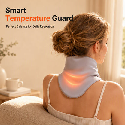 🔥 50% OFF ⏰ Heated Neck Wrap – Rechargeable Heating & Massage Scarf 💆‍♀️