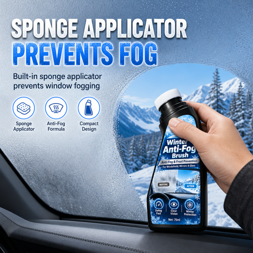 65ml Car Glass Anti Fog and Anti Freeze Paste Winter Defogging and Anti Condensation Cream for Windshield and Rearview Mirror⏳