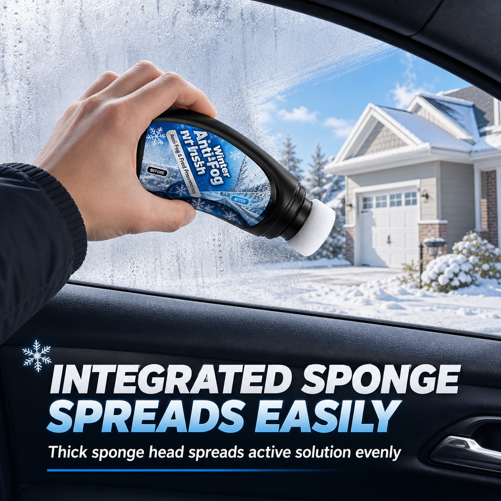 65ml Car Glass Anti Fog and Anti Freeze Paste Winter Defogging and Anti Condensation Cream for Windshield and Rearview Mirror⏳