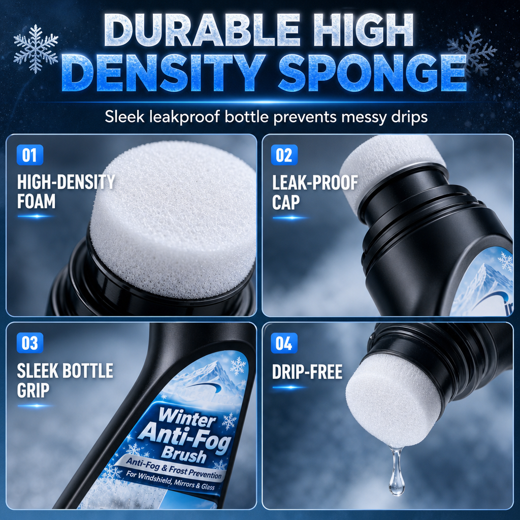 65ml Car Glass Anti Fog and Anti Freeze Paste Winter Defogging and Anti Condensation Cream for Windshield and Rearview Mirror⏳